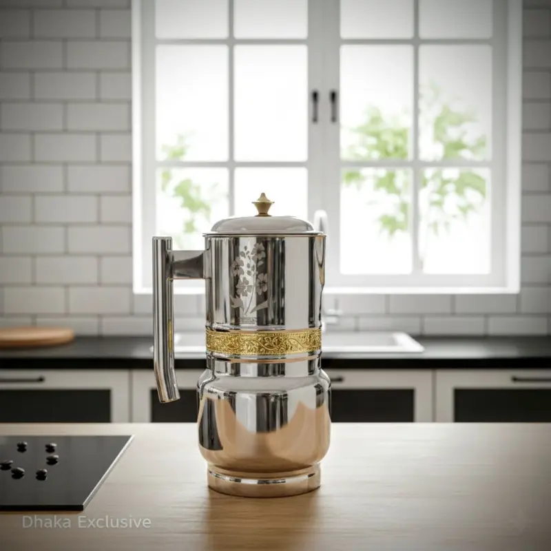 Stainless Steel Premium Floral Water Jug