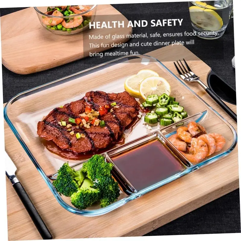 4 Divided Serving Food Plate