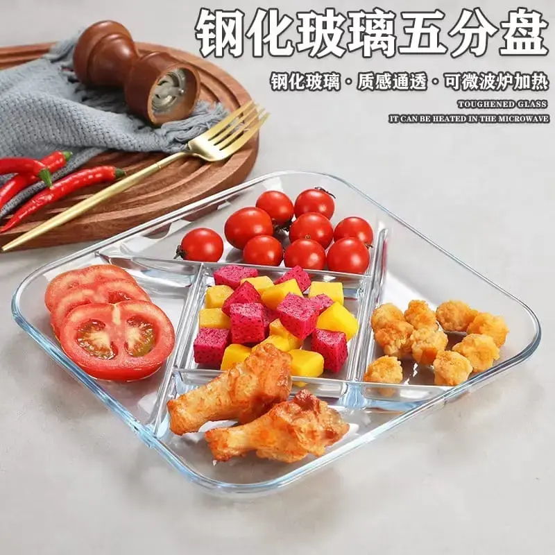 5 Divided Serving Food Plate (Model - SQ-5)