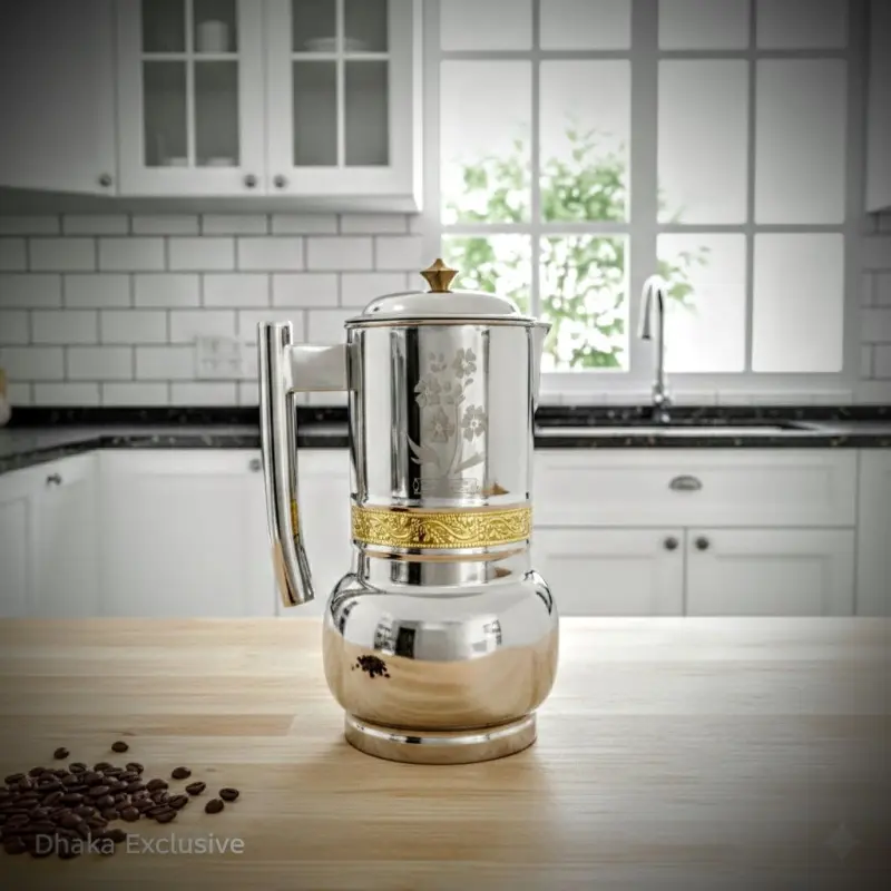 Stainless Steel Royal Floral Water Jug