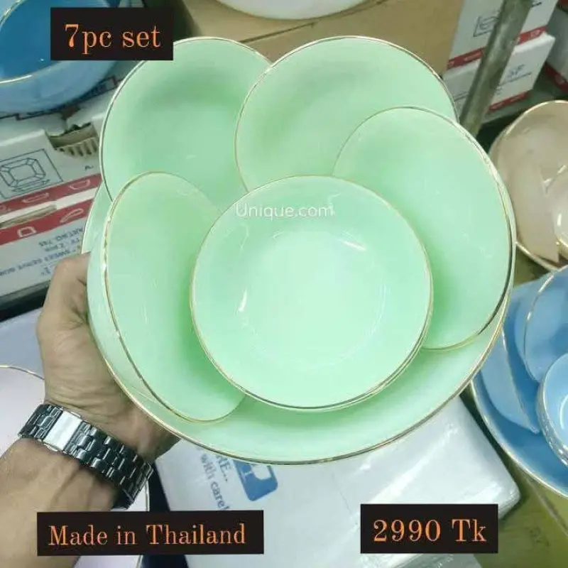 Glass Dessert & Soup Set (7 Pieces)
