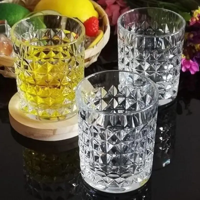 6pcs Golden Rim Premium Short Glass Set