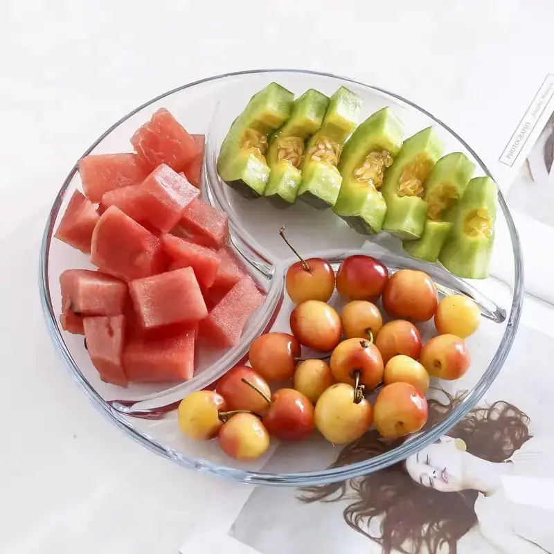 3 Divided Serving Food Plate