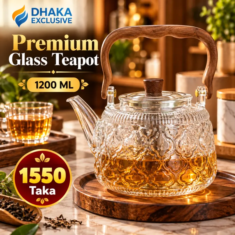 Premium Glass Teapot – 1200 ML