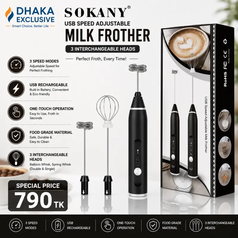 USB Speed Adjustable Milk Frother.