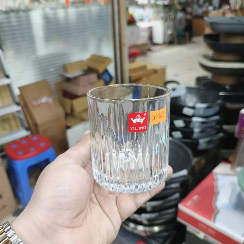 6pcs Golden Rim Premium Short Glass Set