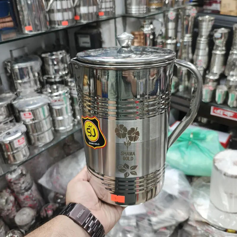 3 Liter Jumbo Stainless Steel Jug ( Shama Gold - 2 )