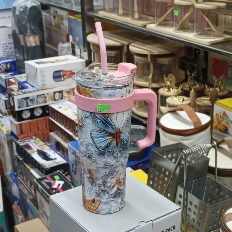 Stainless Steel Tumbler With Straw