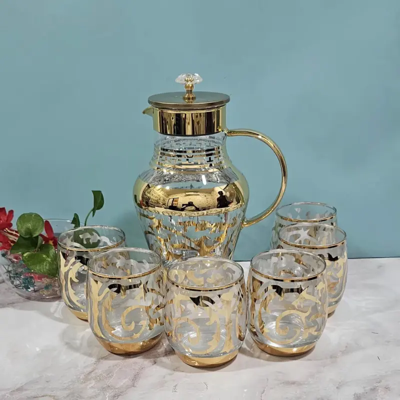 7pcs Premium Borosilicate Glass Jug Set ( M : 4 )