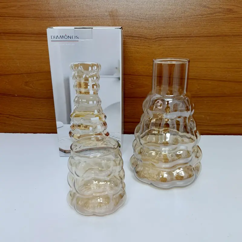 Table Side Crystal Borosilicate Jug Set