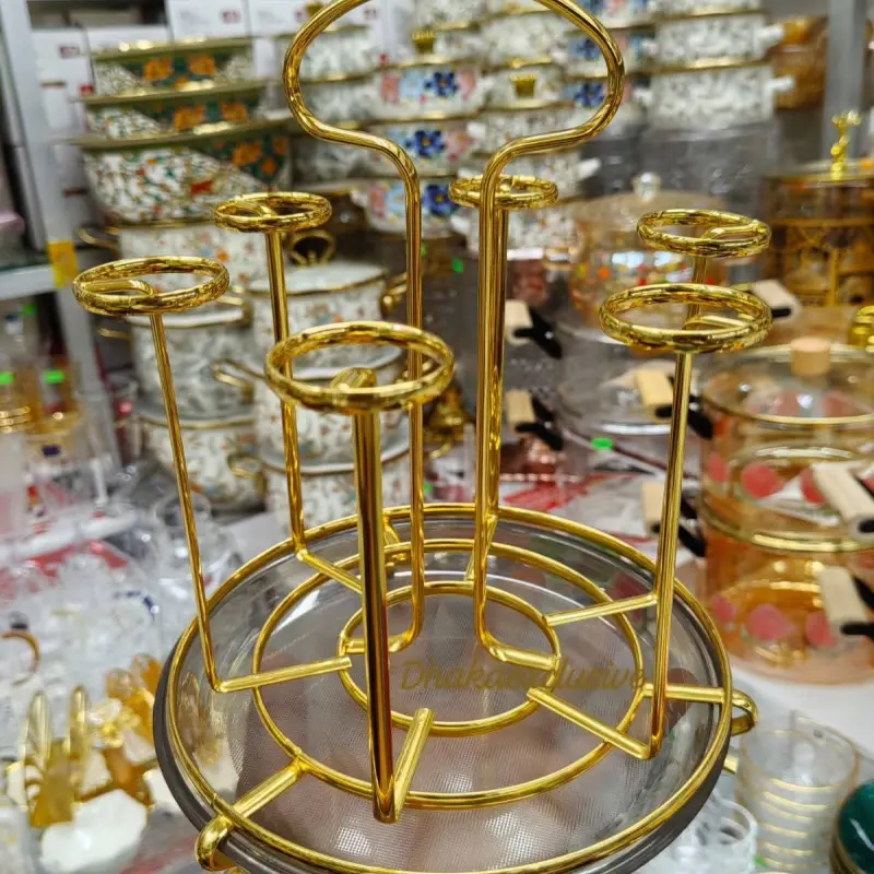glass holder rack