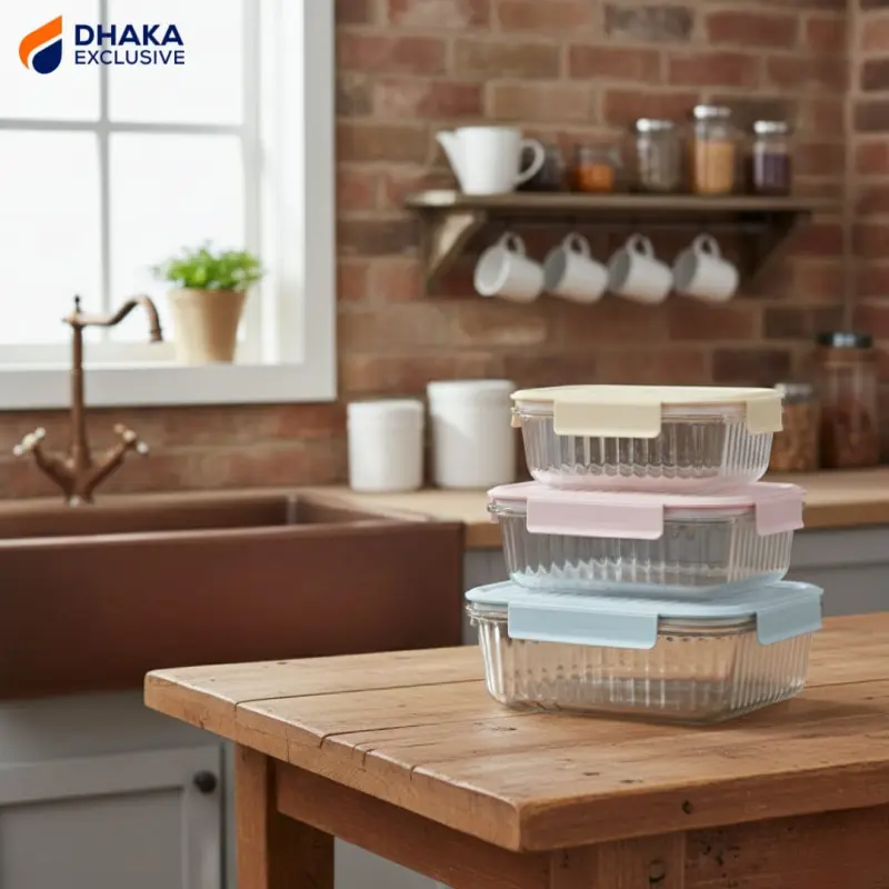 Airtight Glass Food Storage Container Set
