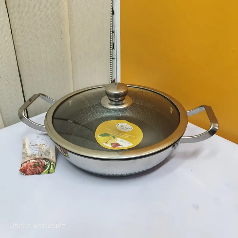 Magic Gold Premium Non-Stick Honeycomb Wok